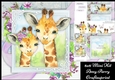 Beautiful Pair Of Giraffes 8x8 Mini Kit