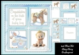New baby boy squares 8x8 Mini Kit
