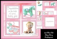 New baby girl squares 8x8 Mini Kit