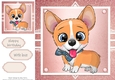 Gorgeous Corgi In Rose Gold Frame 8x8