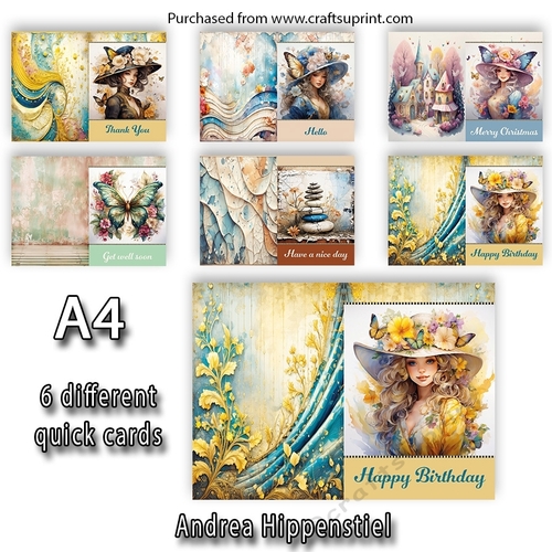 6 different quick cards 