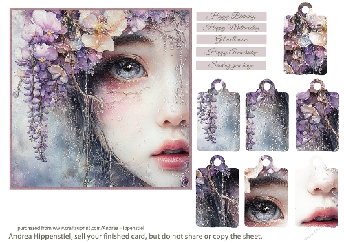 Beautiful Wonderful Fantasy in shades o blue purple 1
