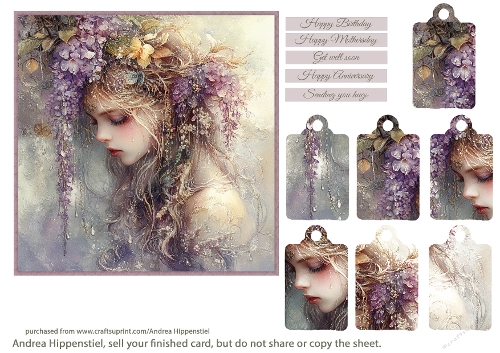 Beautiful Wonderful Fantasy in shades of blue purple 2