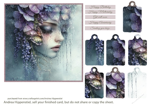 Beautiful Wonderful Fantasy in shades of blue purple 3