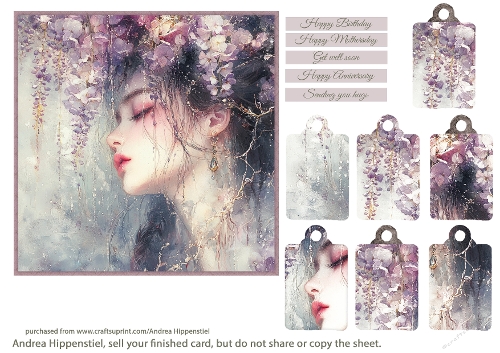 Beautiful Wonderful Fantasy in shades of blue purple 4