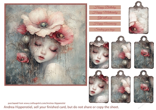 Beautiful Wonderful Fantasy Poppy Lady 1