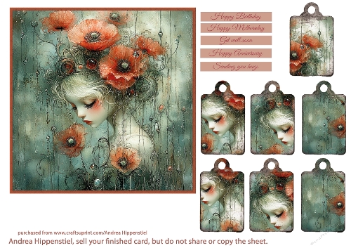 Beautiful Wonderful Fantasy Poppy Lady 2