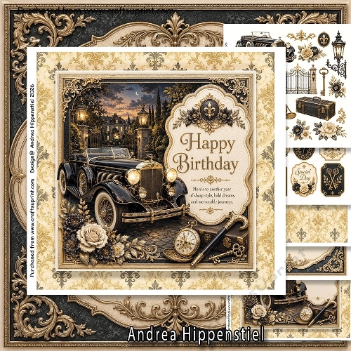 Oldtimer Happy Birthday 5