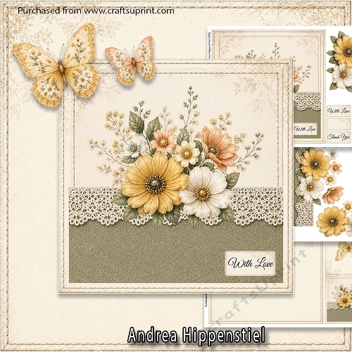 Vintage Lace & Garden Blooms – 3