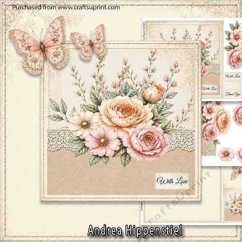 Vintage Lace & Garden Blooms – 4