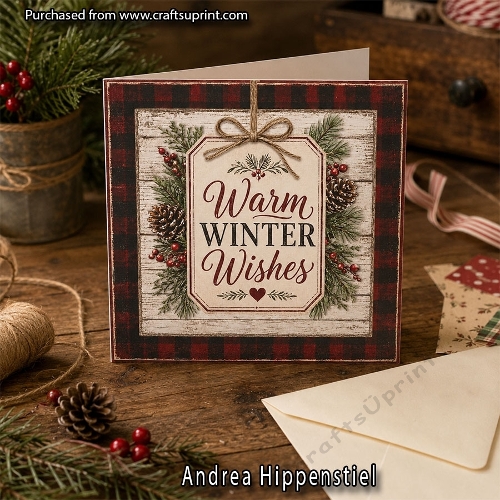 Warm Winter Wishes Christmas  Card
