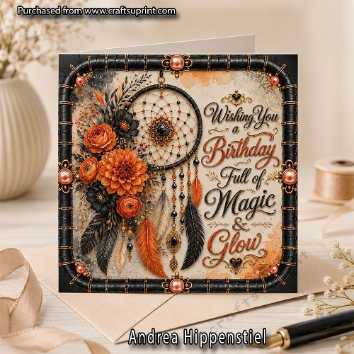 Dreamcatcher Orange Black