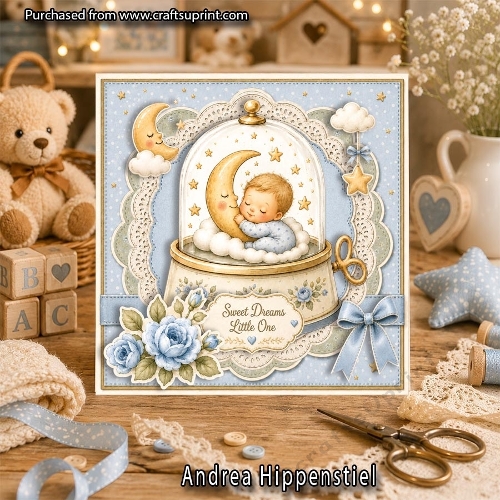 Music Globe baby boy blue