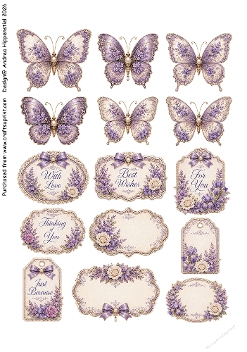 Beautiful Butterflies and Tags 3