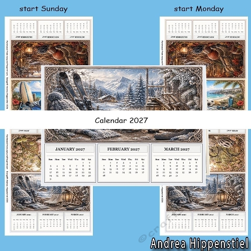Calendar 2027 Sport
