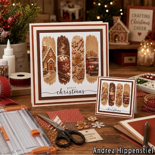 **Brushstroke** Christmas Card Warm Cocoa