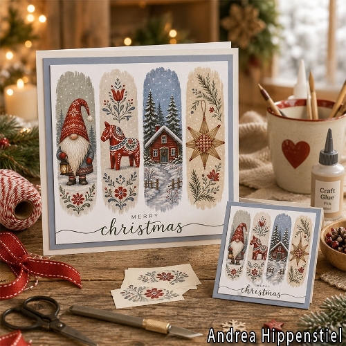 **Brushstroke** Christmas Card Scandinavia
