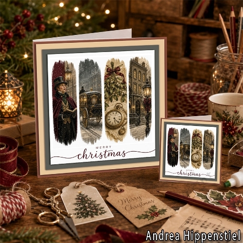 **Brushstroke** Christmas Card Viktorian