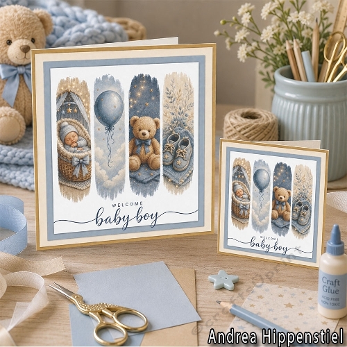 **Brushstroke** New Baby Boy 1