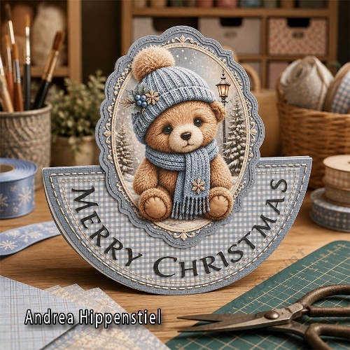 Rocker Card cute Bear