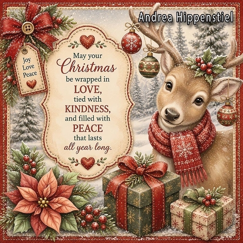 **Christmas Deer** red