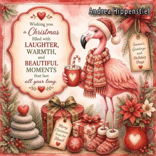 **  Christmas Wishes ** Flamingo