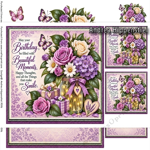 ** Birthday Wishes ** purple