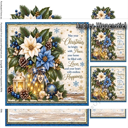 ** Christmas Wishes ** blue