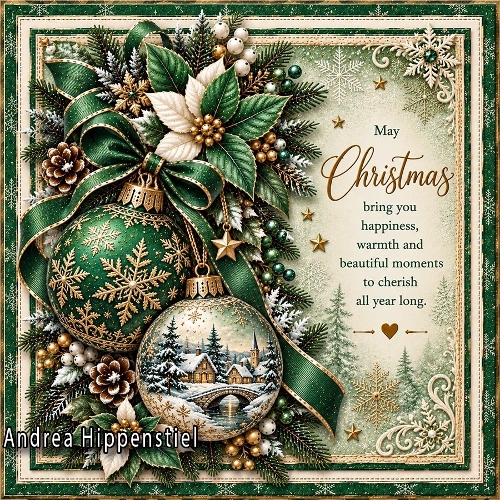 ** Nostalgie Christmas ** dark green