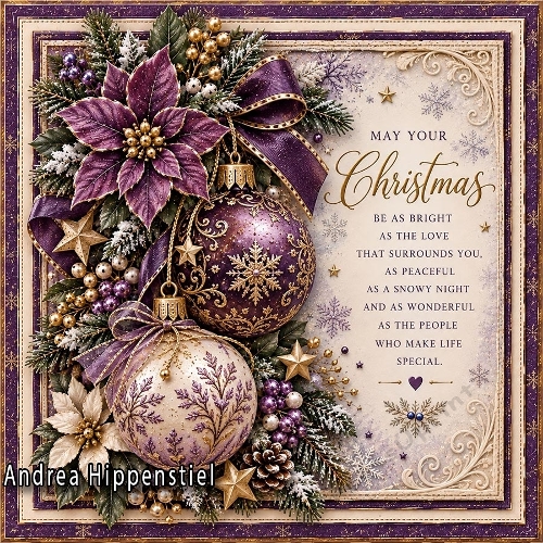 ** Nostalgie Christmas ** dark purple