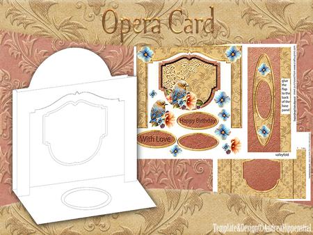 Opera Card Gold Bird