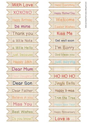 Mini Banner Wordart