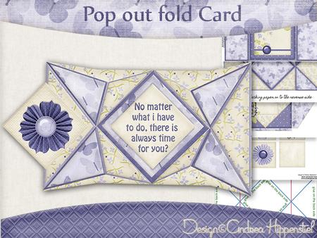 Pop Out Card Purple Butterfly