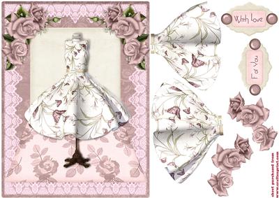 Card Topper Lady 4