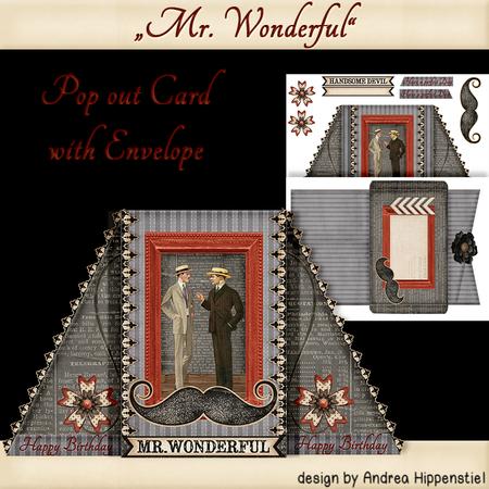Pop Out Card Mr Wonderful