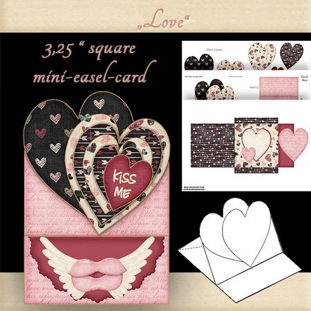 Mini Easel Card Love