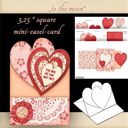Mini Easel Card to the Moon