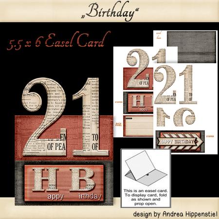 Birthday Easel 21