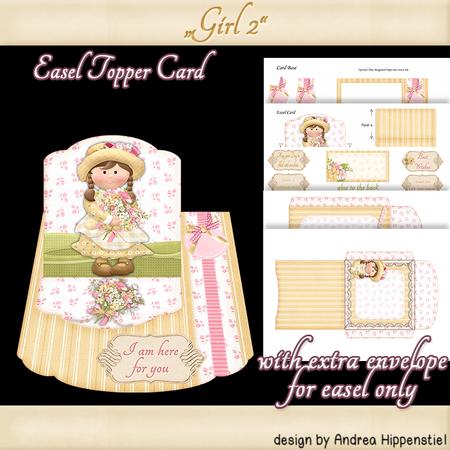 Easel Topper Card Girl 2