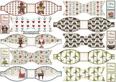 New Paper Bows Christmas Scene