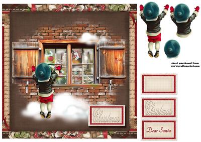 7.5 x 7.5 Card Topper Boy