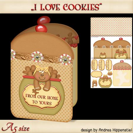 Christmas Shape Card Ginger Jar Cookie