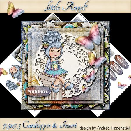 7.5 x 7.5 Card Topper Little Angel