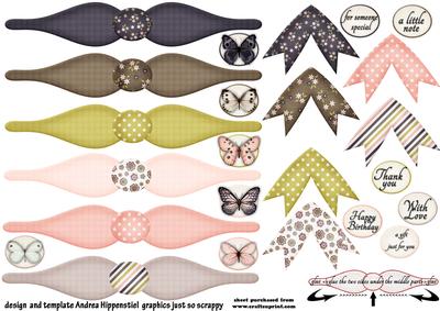 Paper Bows 2 x 2.5 3