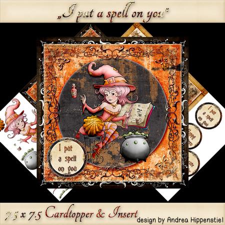 7.5 x 7.5 Card Topper Halloween
