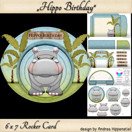 Rocker Card Hippo