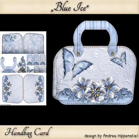 New Handbag Big Size Blue Ice