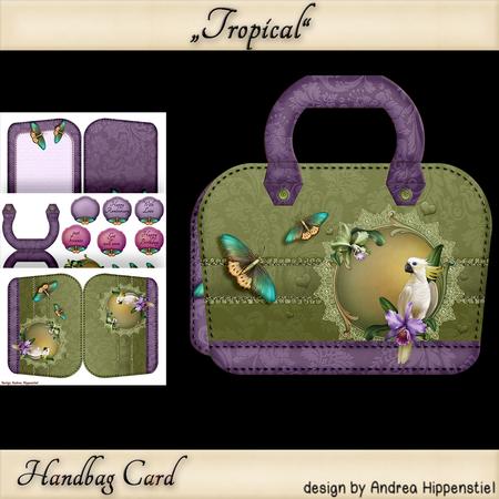 New Handbag Big Size Tropical