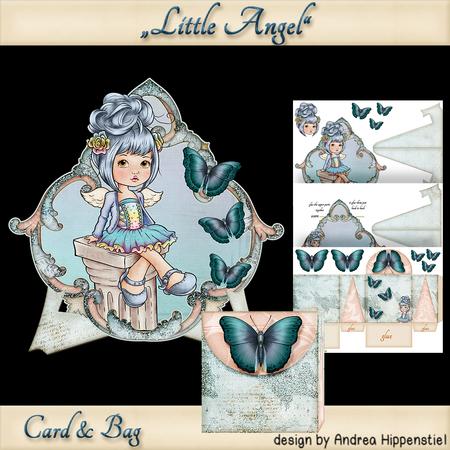 Card with Stand and Minibag Little Angel