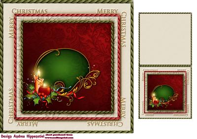 7.5" Card Topper & Gifttag Christmas 8